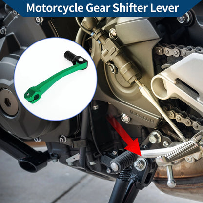 Folding Gear Shifter Lever for Bosuer 125 Green Lever Black Head