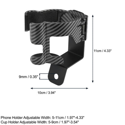 Mobile Phone Cup Mount Holder for Suzuki Jimny (2019-2021) Carbon Fiber