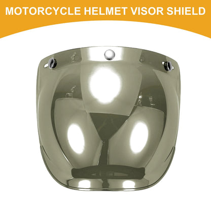 Universal Motorcycle Helmet Visor Shield Anti-UV Black