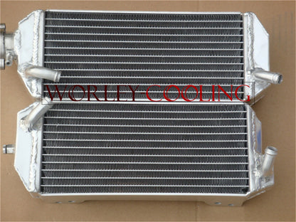 Aluminum Radiator for Suzuki DRZ400E (2000-2004) with Blue Hoses