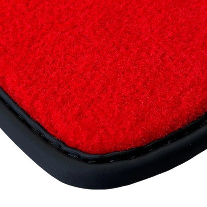 Red Floor Mats for Ferrari SF90 Stradale with Carbon Fiber (2020-2023)