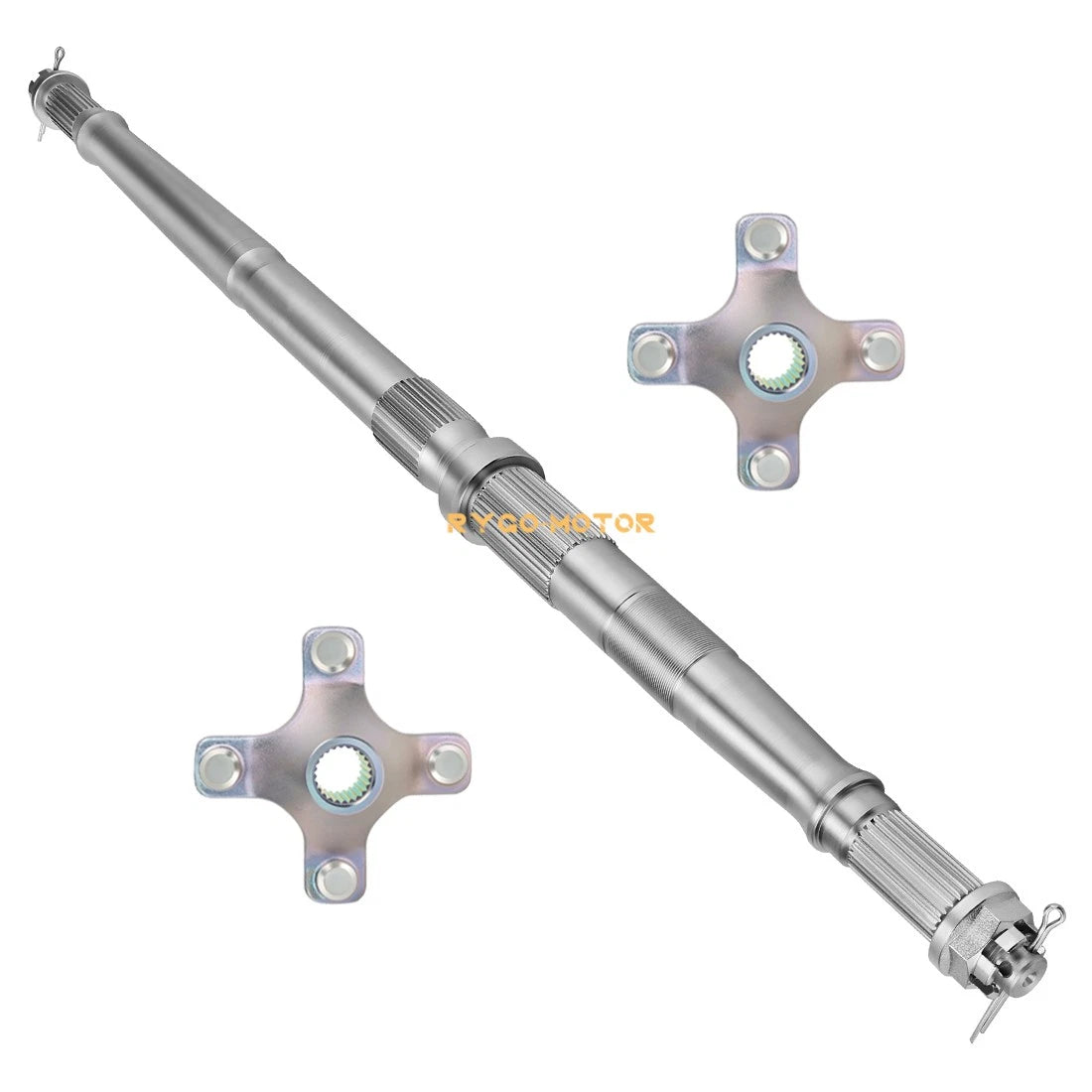 2 x Rear Wheel Axle & Hubs for Honda TRX250X/TRX250EX (2017–2020, 2001–2008)