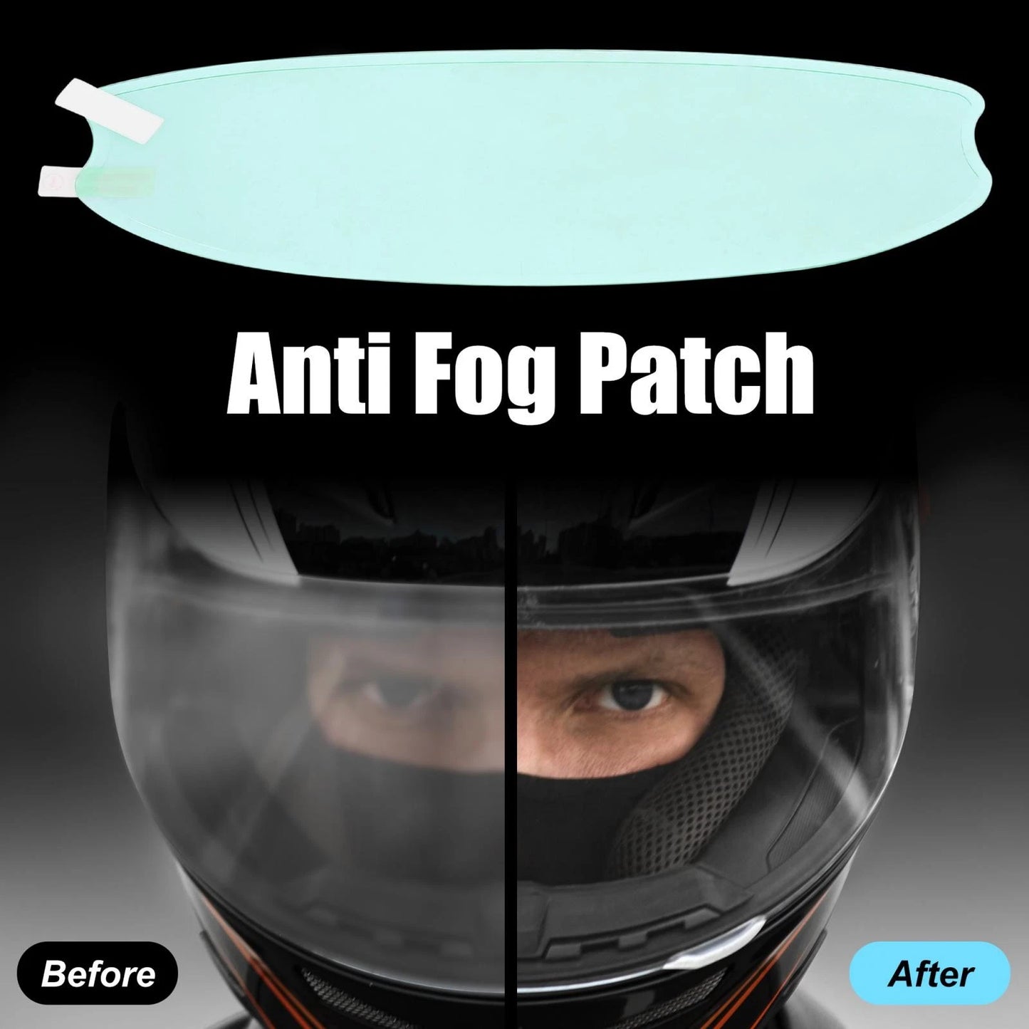 9.65 x 3.15 Anti Fog Film for Motorcycle Helmet Universal Film Lens Sticker
