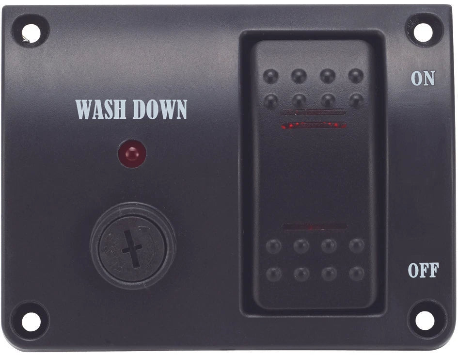 Deck Wash Rocker Switch Panel LED 12V for Marine Applications