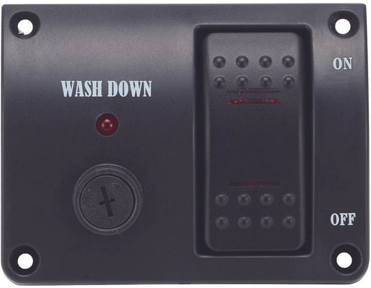 Deck Wash Rocker Switch Panel LED 12V for Marine Applications