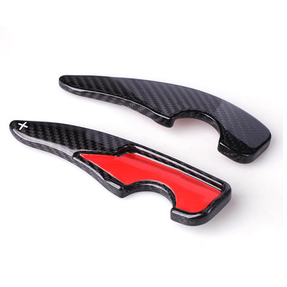 2 x Black Carbon Fiber Shift Paddle Extensions for Toyota GT86 (2012-2020)