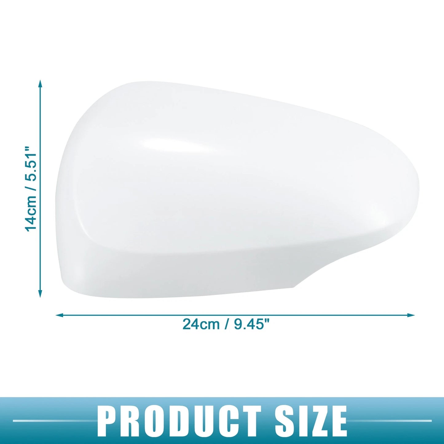 Left Rearview Mirror Cover for Toyota Prius C (2012-2018) White