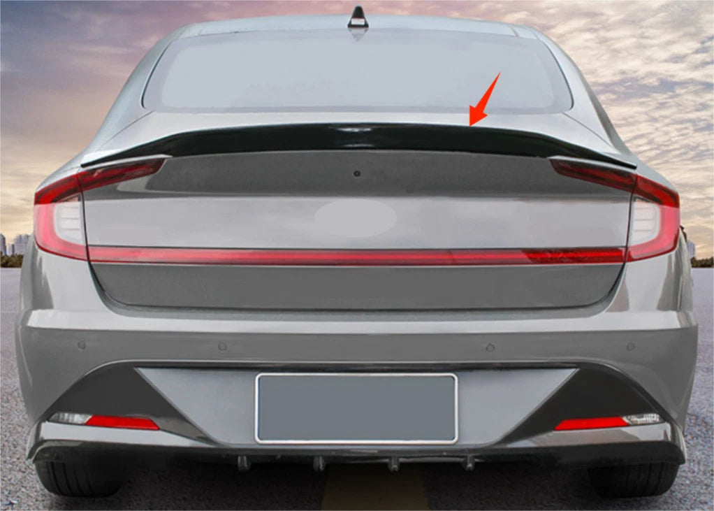 Highkick Style Rear Trunk Spoiler for 2020-2023 Hyundai Sonata Glossy Black