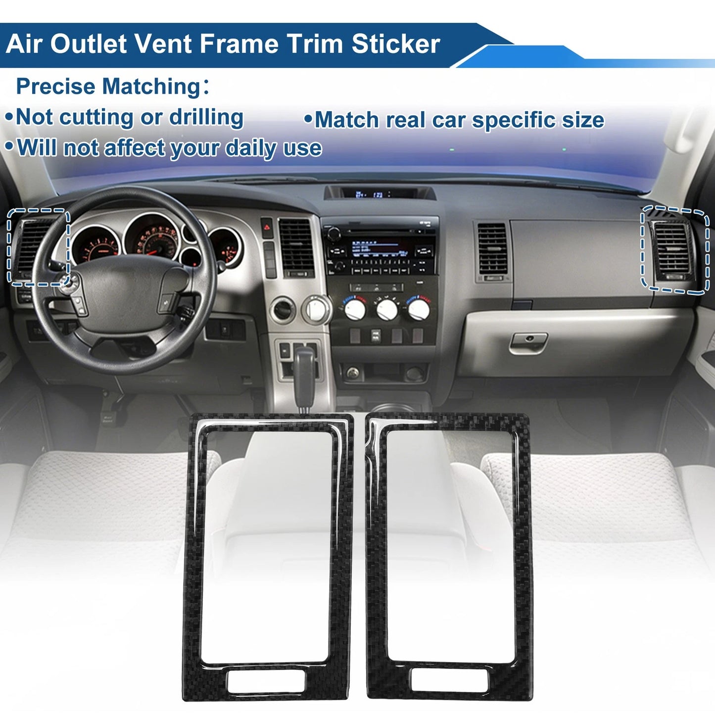 Air Condition Outlet Vent Trim Cover Frame for Toyota Tundra (2007–2013)