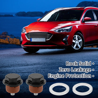 2 x Set M20x1.5 Aluminum Oil Drain Plug W/ Gasket for Car/Motorcycle Black Red