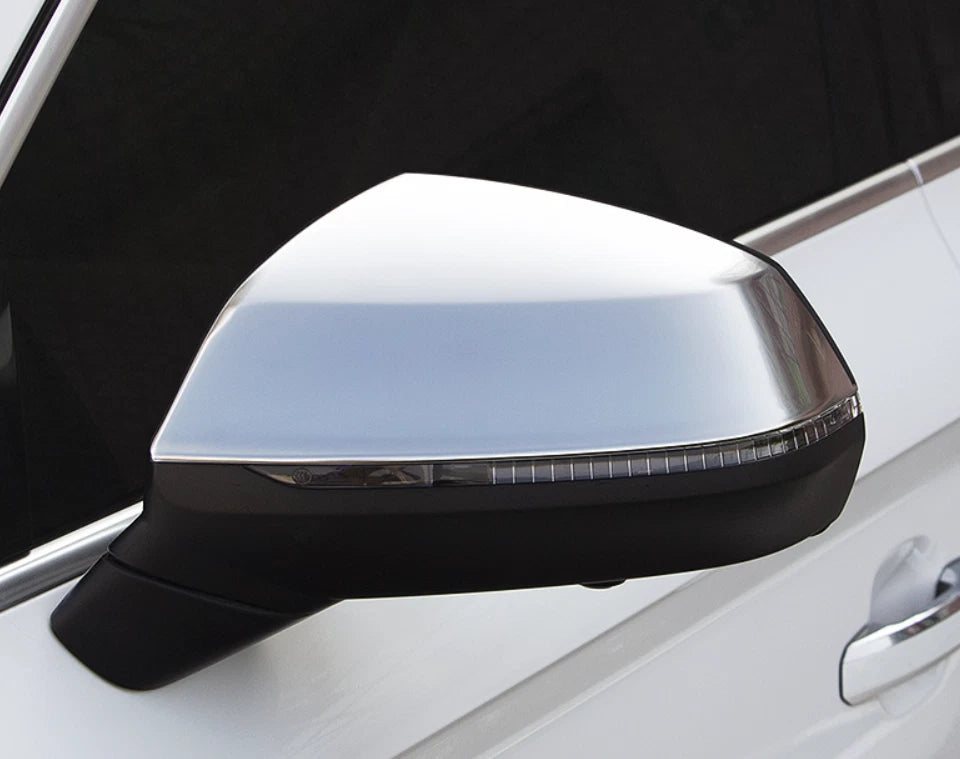 ABS Chrome Rearview Mirror Side Lid Cover Trim for Audi Q5 (2018-2022) 2 x
