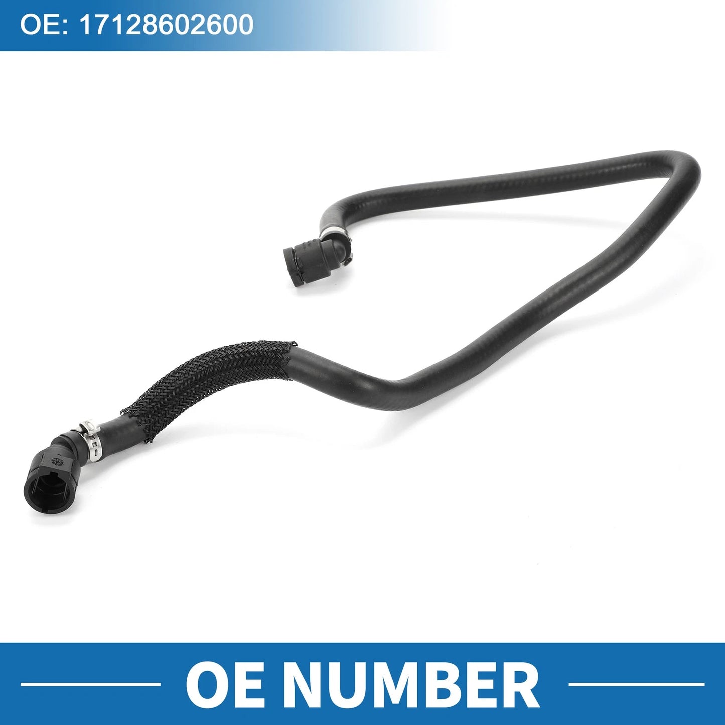 Radiator Hose for BMW 530e (2018-2020) Rubber Black 1 Pc