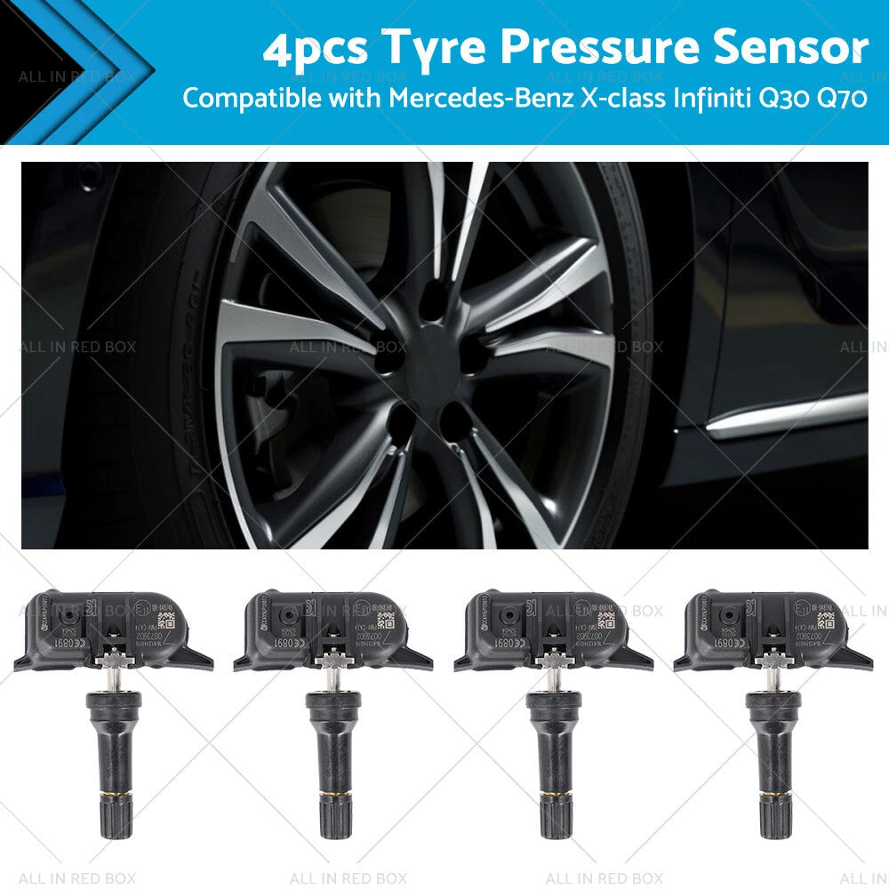 4PCS Tyre Pressure Sensors for Mercedes X Class (2017-2020)