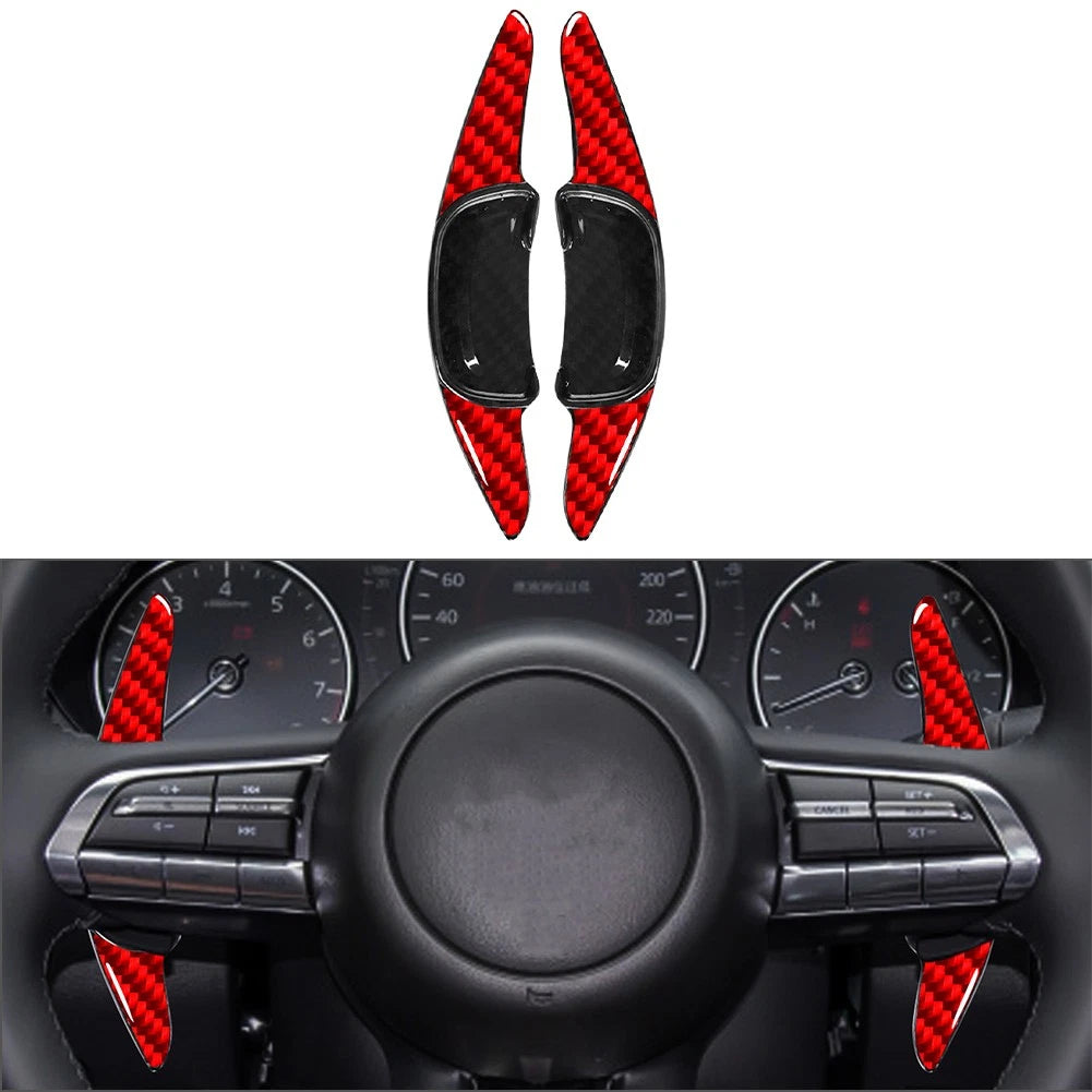 Red Steering Wheel Shift Paddle for Mazda 3, Axela, CX-30, MX-30 (2020-2023)