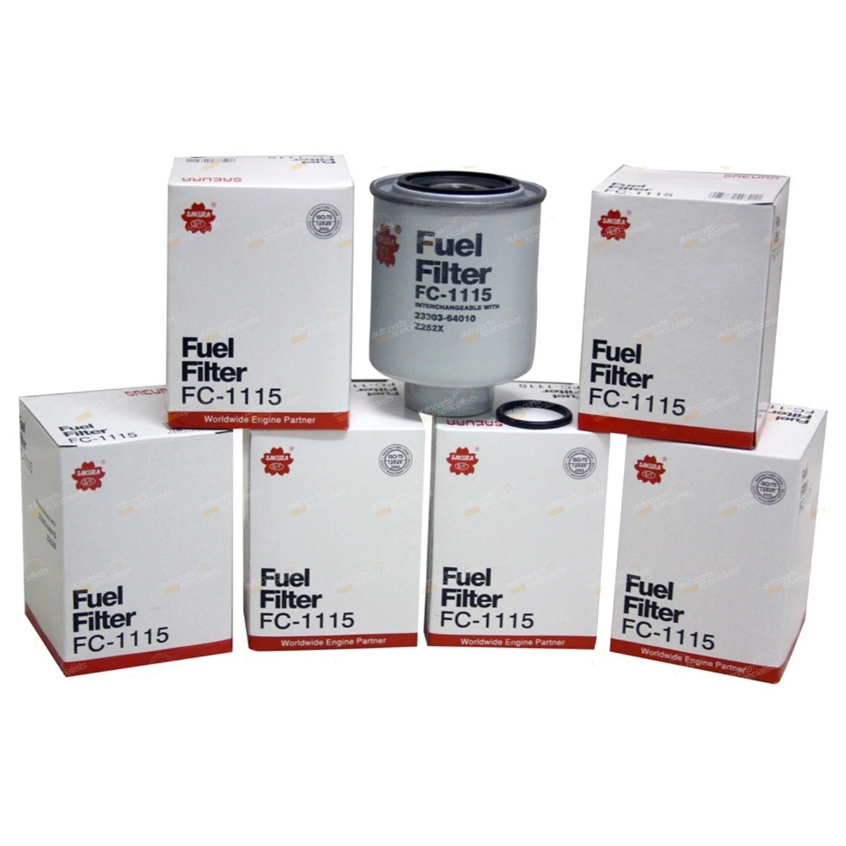 6 x Fuel Filter for Toyota Hilux Diesel (1985-1997)