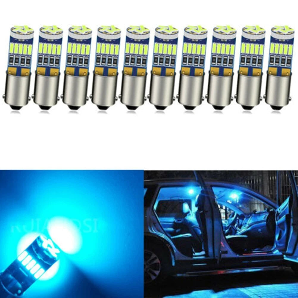 10x BA9S T4W T11 LED CanBus Interior Dome Light Bulbs for Cars