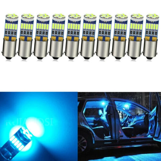 10x BA9S T4W T11 LED CanBus Interior Dome Light Bulbs for Cars