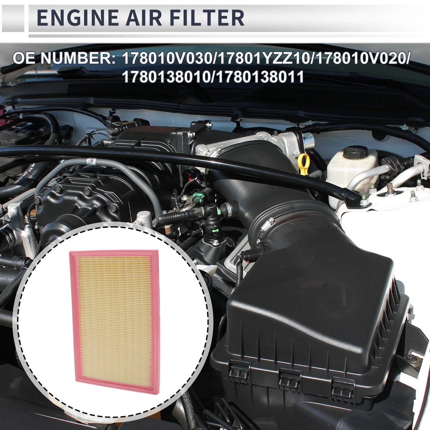Car Engine Air Filter 1 Pcs for Toyota RAV4 (2013–2018)