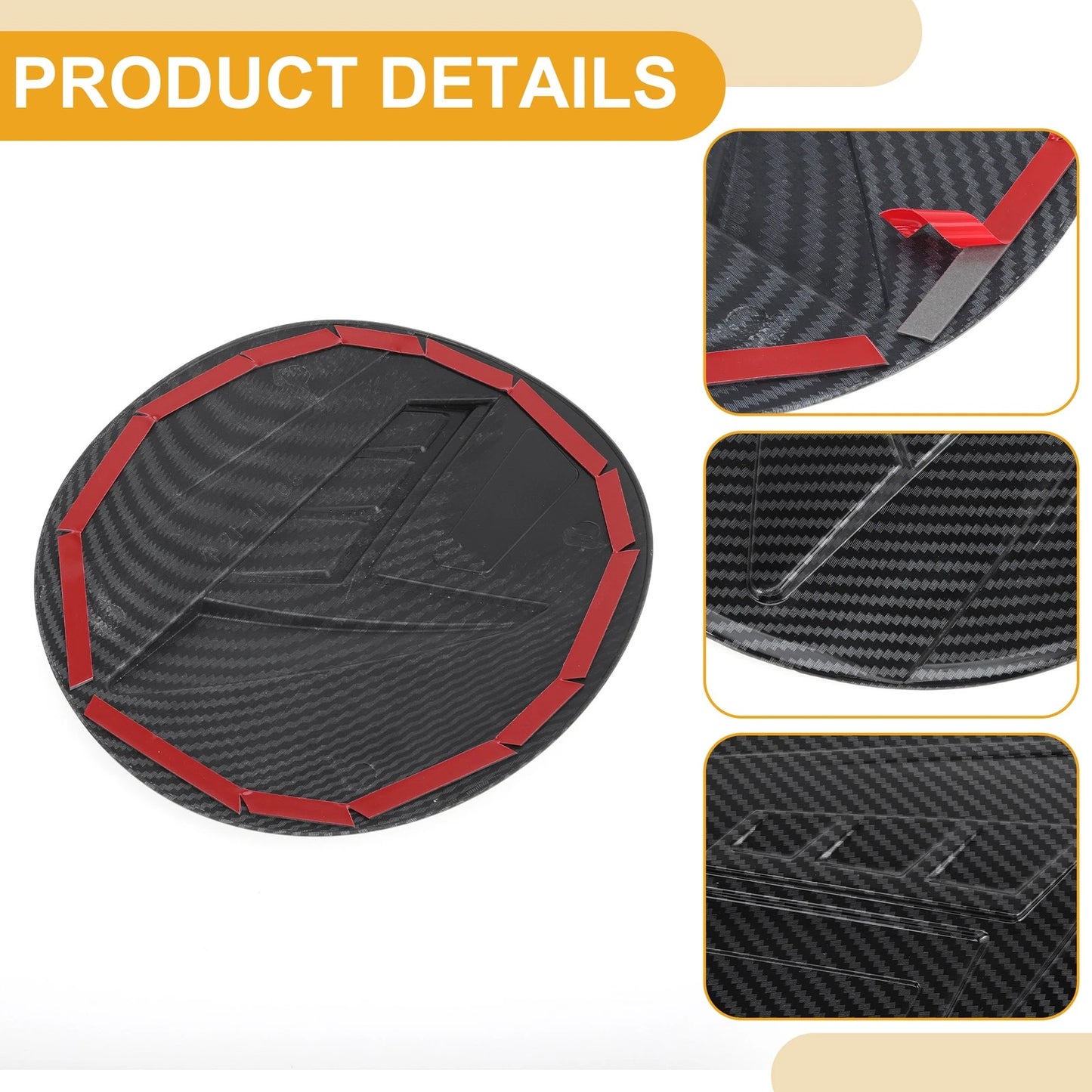 Fuel Tank Door Cap for Subaru Outback 2021-2025 Carbon Fiber Black