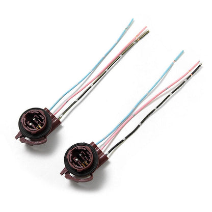 2 x 3157 4157 Bulb Socket for Brake Turn Signal Light Harness for Make & Model