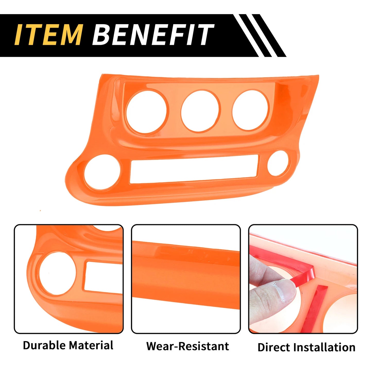 AC Switch Button Control Cover Trim for Jeep Wrangler JK JKU (2007-2018)