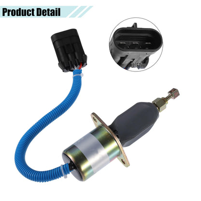 1 Set Fuel Shut Off Stop Solenoid Valve for Dodge Ram 2500