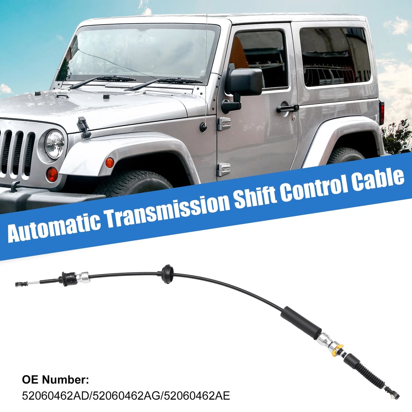 Transfer Case Shift Cable for Jeep Wrangler 3.8L V6 (2007-2011)