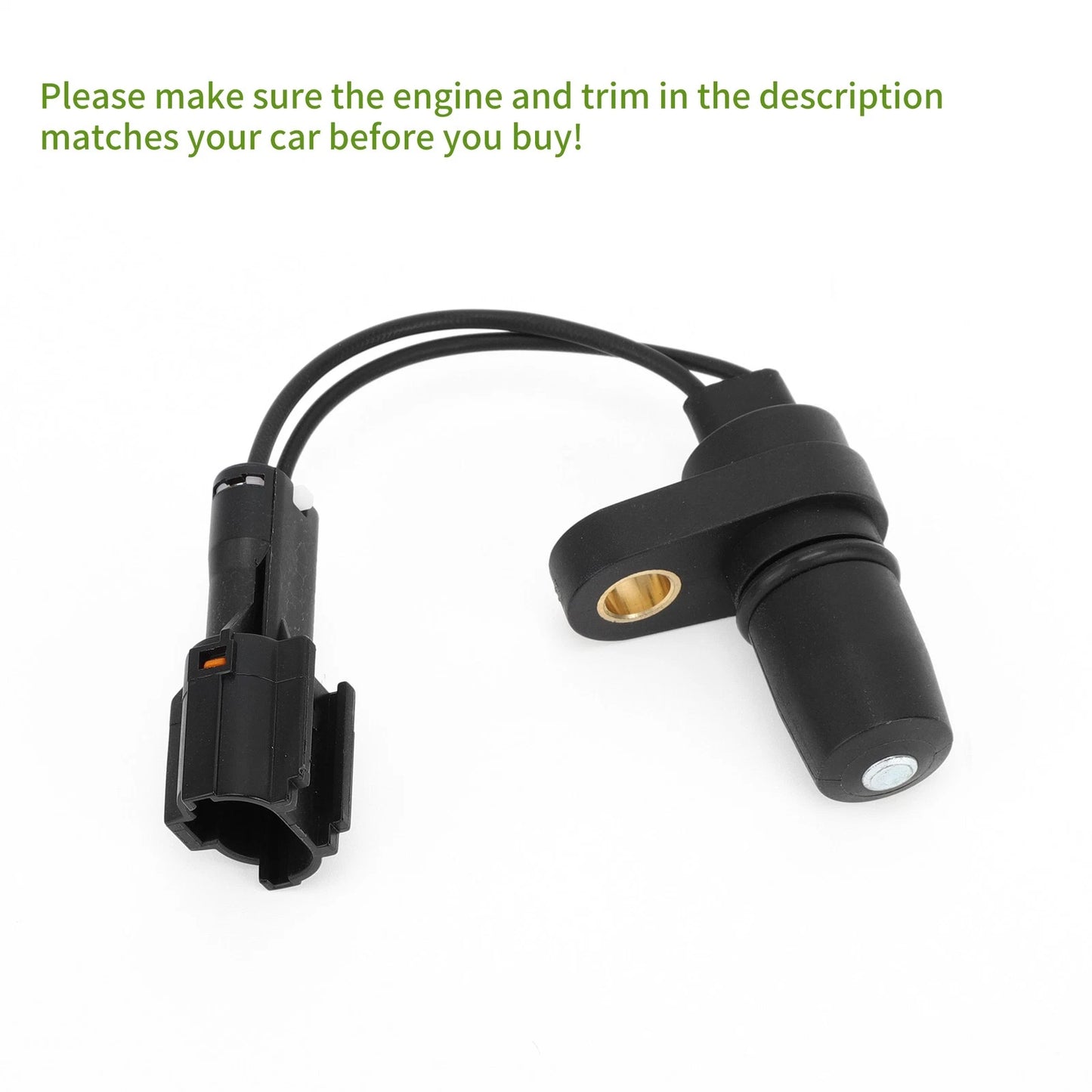 Crankshaft Position Sensor for Isuzu NPR200 4HF1 (2000-2004) - 1 x Black Plastic