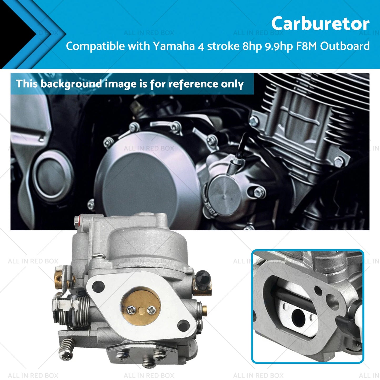 Carburetor for Yamaha 4-Stroke 8HP 9.9HP Outboard