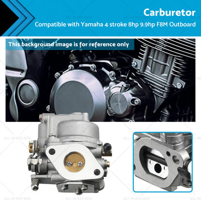 Carburetor for Yamaha 4-Stroke 8HP 9.9HP Outboard