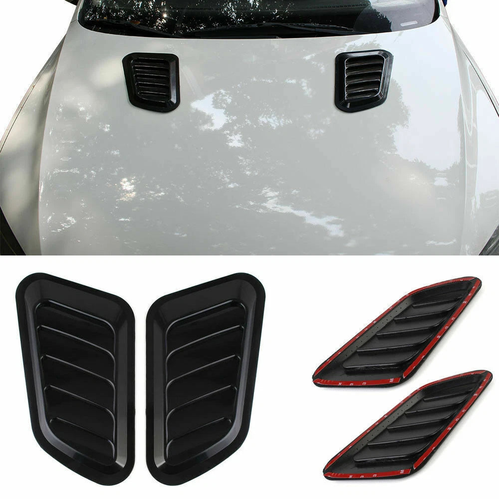 2 x Car Hood Bonnet Vent Air Flow Intake Scoop for Universal Vehicles