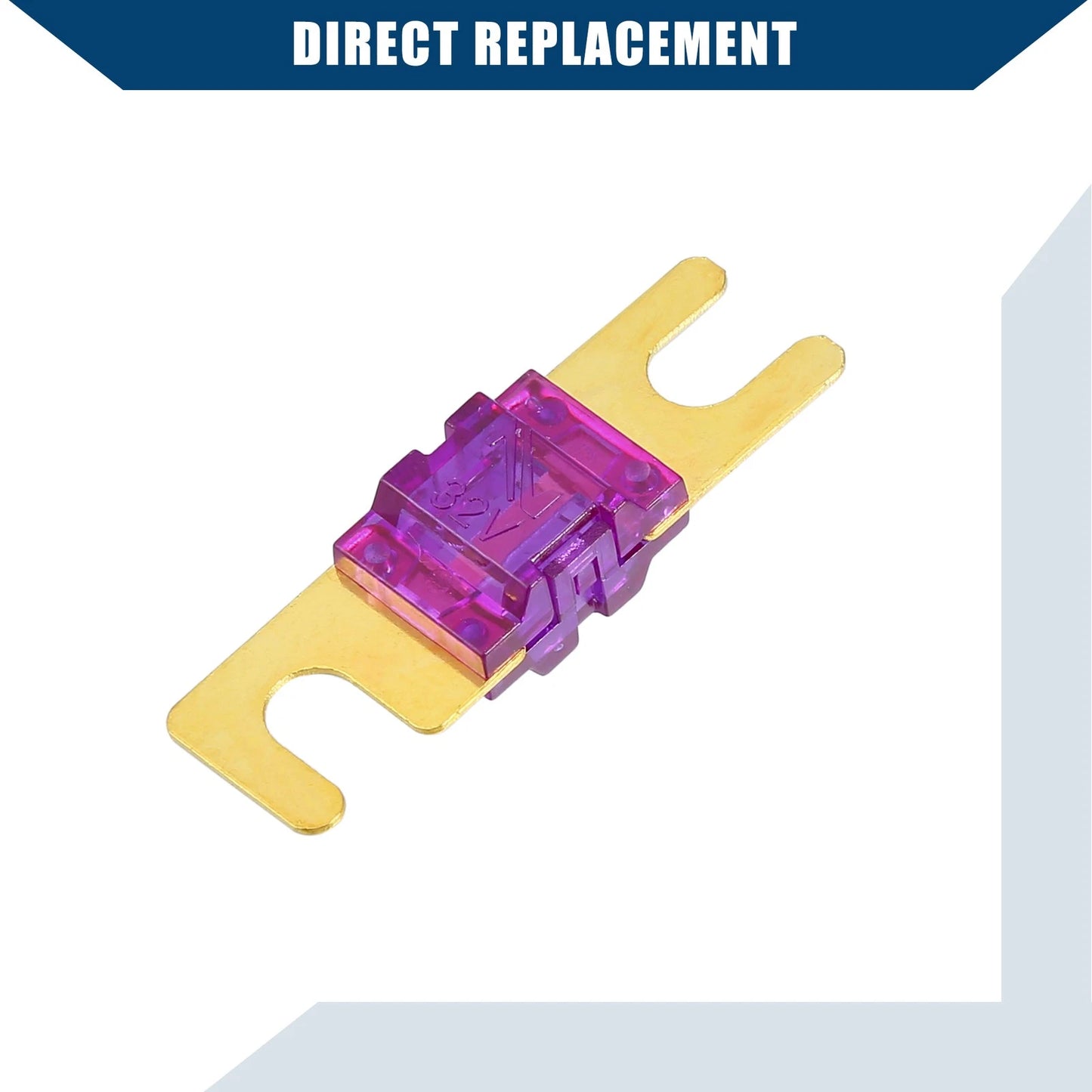 150A Mini ANL Fuses 5 Pcs for Car Motorcycle Gold Tone Purple