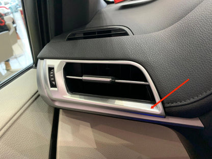 Front Side Air Vent Outlet Cover Trim for Toyota Sienna (2021-2023) 2 x ABS Matte