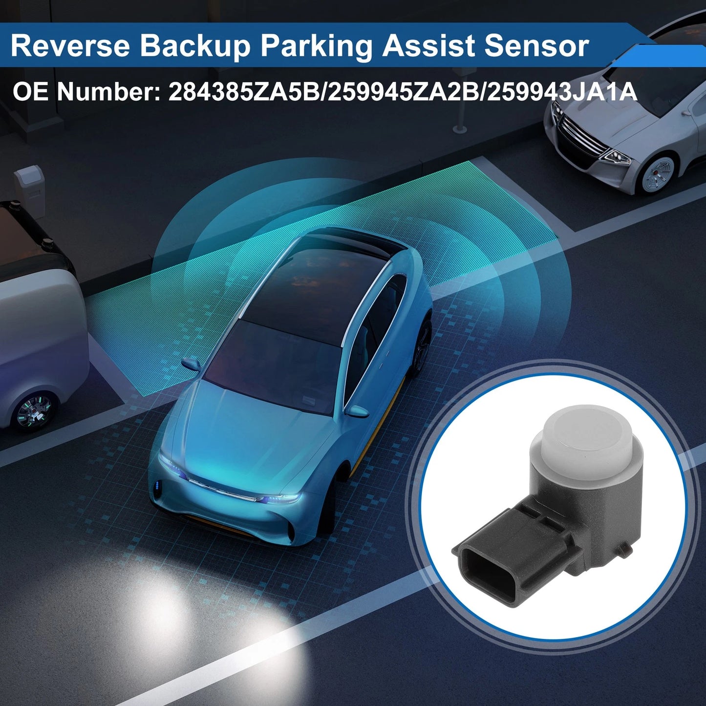 Reverse Backup Parking Sensor for Nissan Armada (2017-2022) - White 1 Pc
