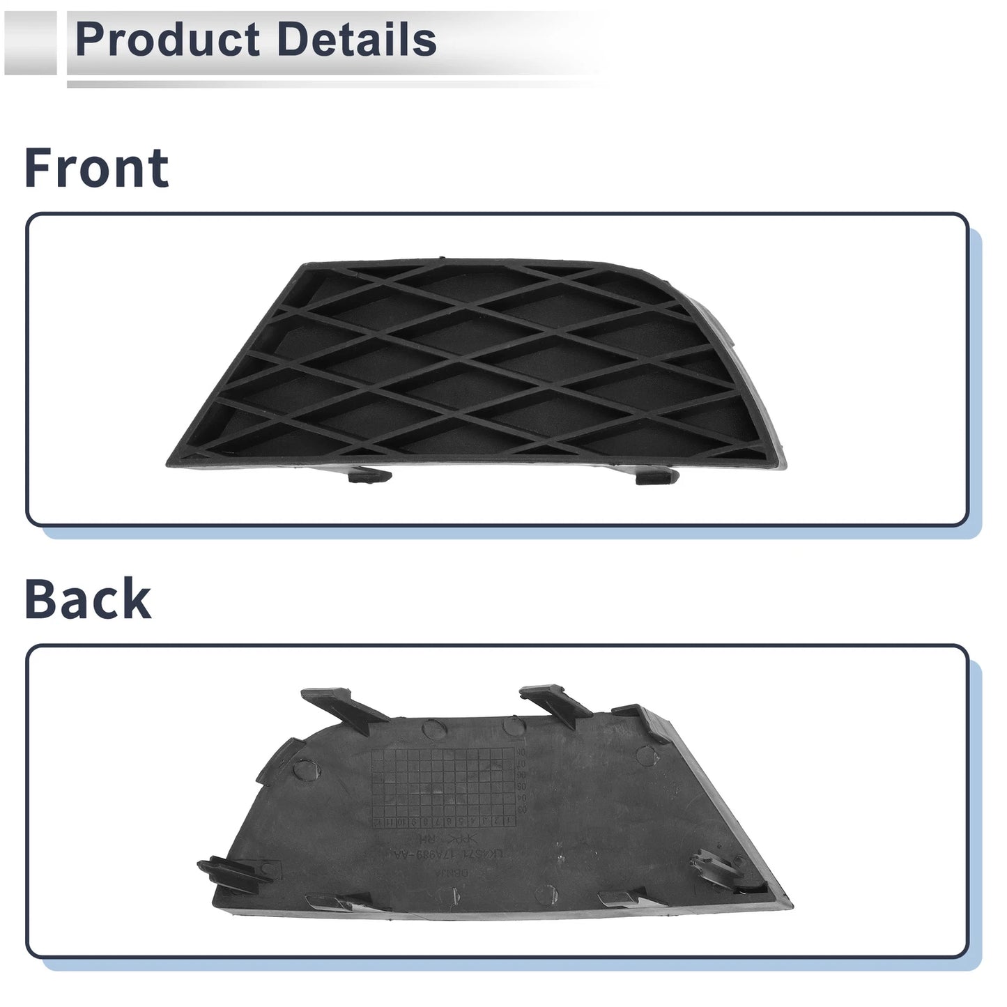 Fog Light Grill for Ford Mondeo GT (2001) - 1 x Car Front Right Light Cover