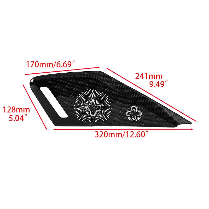 Interior Door Speaker Dash Cover with LED Light for Corvette C8 (2019-2024)