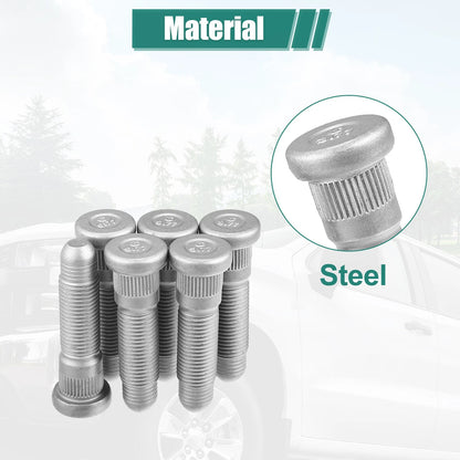 6 x Wheel Studs M14x1.5 for Chevrolet Silverado 3500 HD (2007-2010)