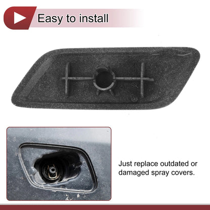 Bumper Headlight Washer Nozzle Cap for Lexus RX350 (2013-2015) - Grey 1 x