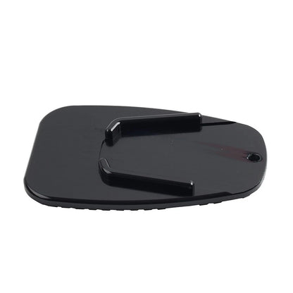 Aluminum Alloy Motorcycle Side Stand Kickstand Pad Plate - Black