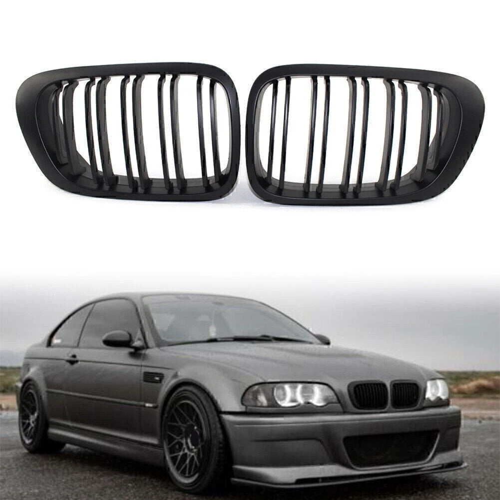 Black Front Kidney Grille for BMW 3-Series M3 Coupe (2000-2007)