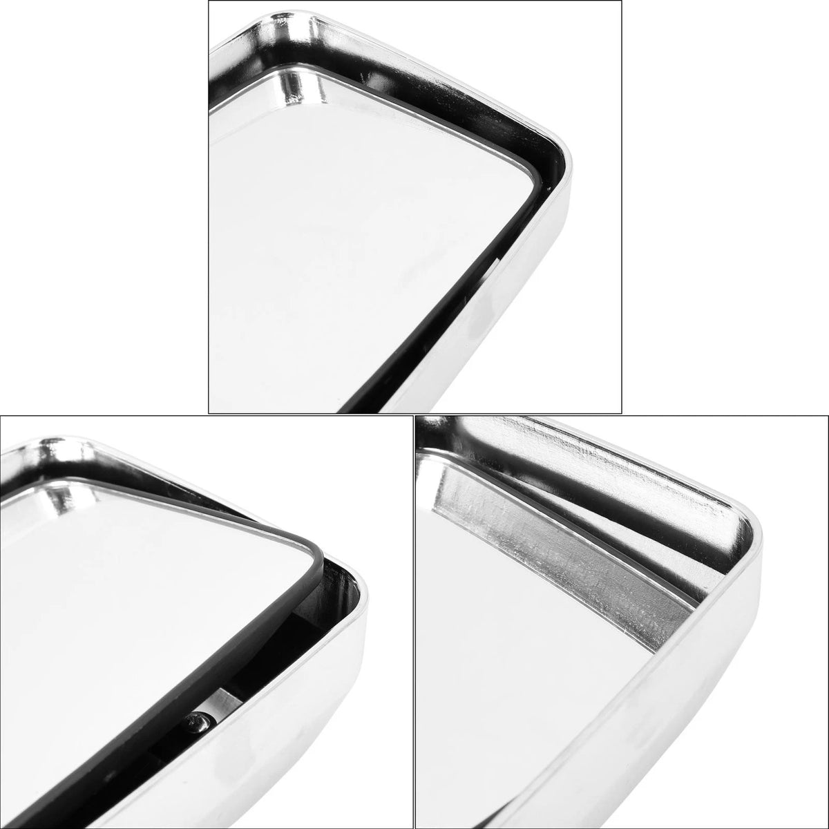 Silver Tone Rear View Side Mirror for Toyota Land Cruiser (1980-1996)
