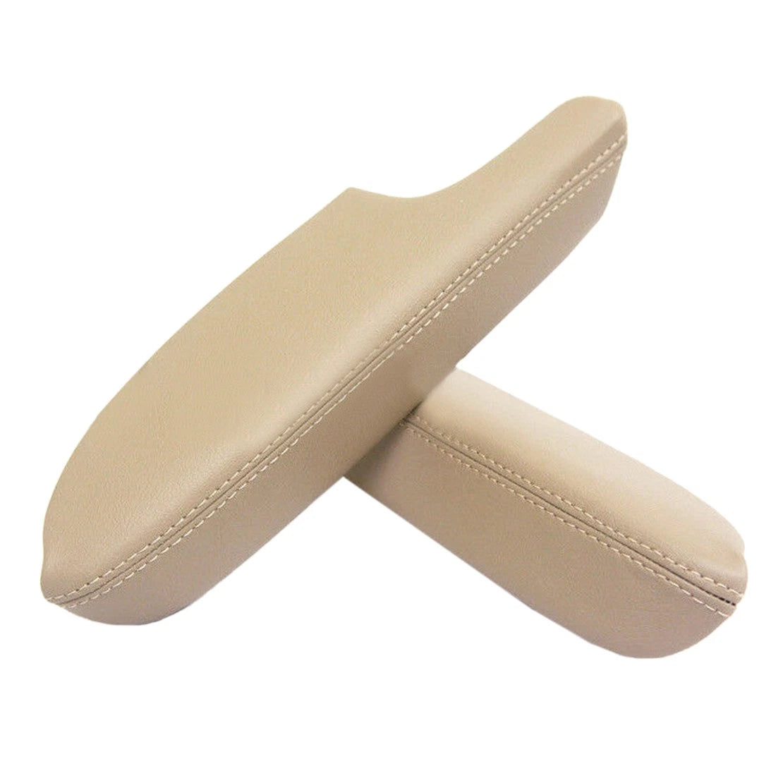 Beige Tan Front Door Panels Leather Armrest Covers for Acura TSX (2009-2014)