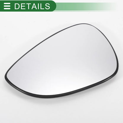Left Side White Mirror Glass w/ Back Convex for Ford B Max (2012-2018)