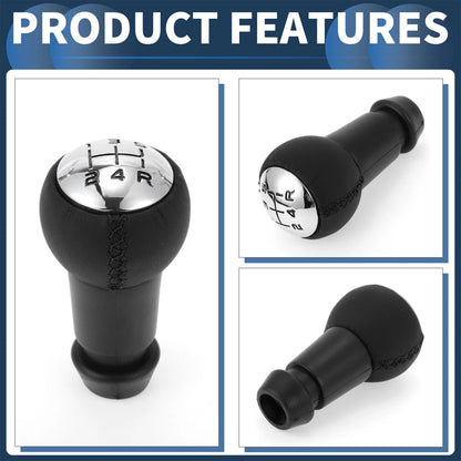 5 Speed Gear Shift Knob for Citroen C3 (2002-2011) Plastic Faux Leather