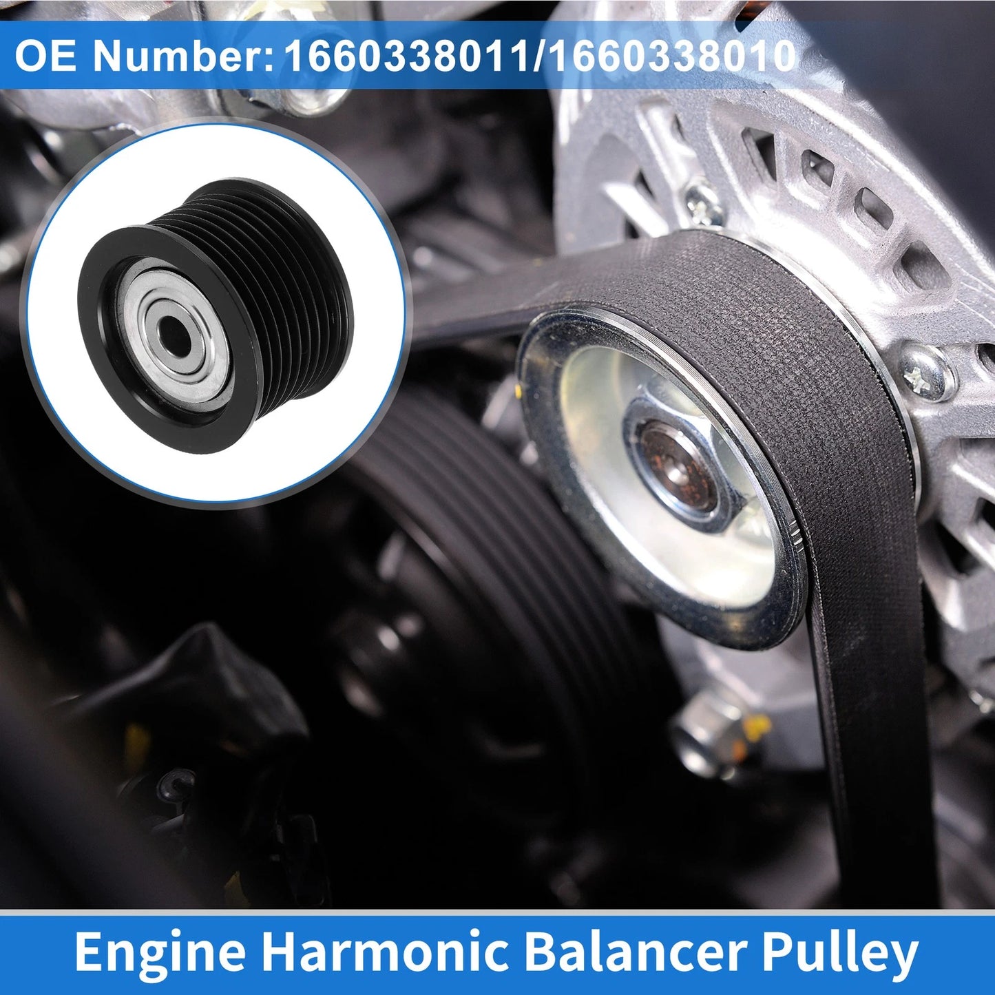 Drive Belt Idler Pulley 1Pc for Toyota Tundra (2007–2019)