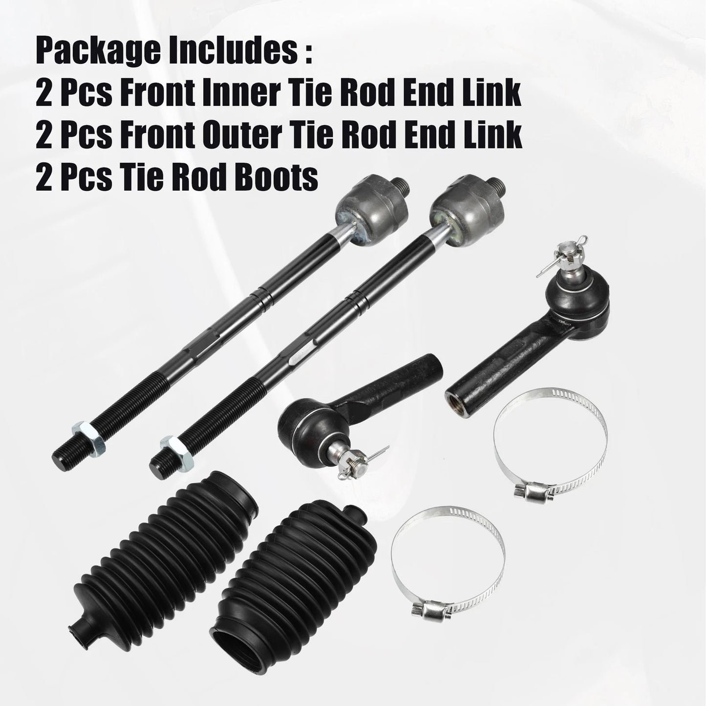 6 Pcs Tie Rod End Links for Toyota Matrix (2003-2008)
