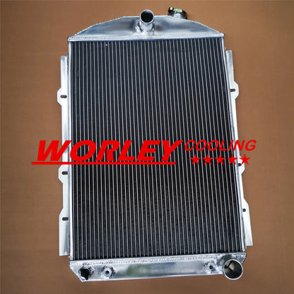 Aluminum Radiator + Fan for Chevy Hot/Street Rod 350 V8 (1938)