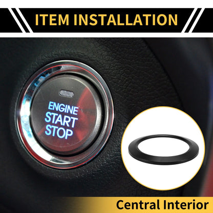 Engine Start Stop Button Cover for Ford F-150 (2016-2021) Black