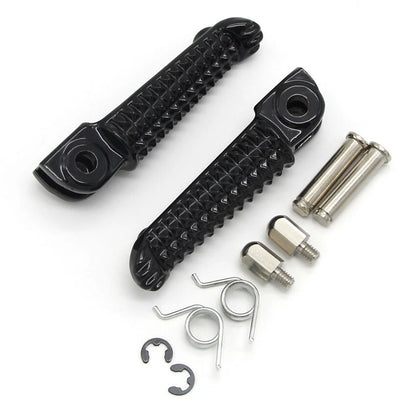 Black Front Footrest Pegs for Yamaha YZF R1 R1M R1S (2015-2023)