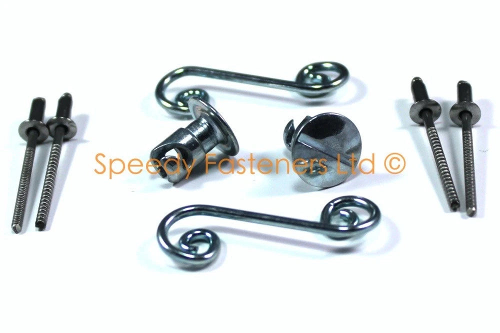 2x Dzus Fairing Quick Release Fastener Quarter Turn Slotted for Suzuki GSXR